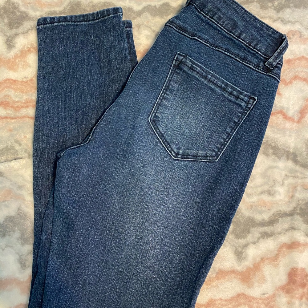 Denim skinny eans